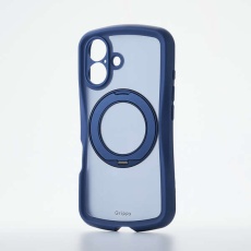 【PM-A24AGRSTKMNV】iPhone 16 Grippy ハイブリッドケース フレームカラー 極限 MAGKEEP スタンド