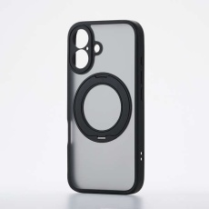 【PM-A24AMGSTKMBK】iPhone 16 ハイブリッドケース 極限 MAGKEEP スタンド