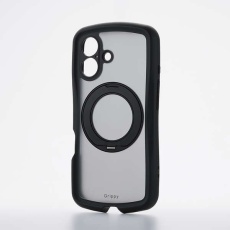 【PM-A25AGRSTKMBK】iPhone 17 Grippy ハイブリッドケース フレームカラー 極限 MAGKEEP スタンド