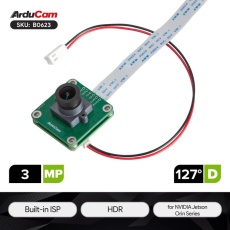 【UCTRONICS-B0623】Arducam ISX031搭載 Jetson Orin Nano/NX用 3MP MIPIカメラモジュール