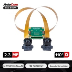 【UCTRONICS-B0577】Arducam 2.3MP Jetson Orin Nano/NX用グローバルシャッターステレオ同期カメラモジュール