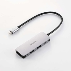 【DST-040BPSV】Type-Cドッキングステーション/4in1/USB PD対応/USB-A×2/USB-C×1/HDMI×1/シルバー