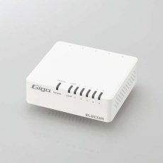 【EHC-G05PA4-JW】Giga対応スイッチングHub/5ポート/磁石付き/プラスチック筐体/電源外付モデル/ホワイト