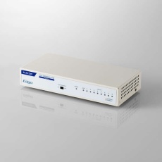 【EHC-G08MN4-HJW】Giga対応スイッチングHub/8ポート/金属筐体/磁石付き/電源内蔵モデル/ホワイト