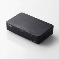 【EHC-G08PA4-B】Giga対応スイッチングHub/8ポート/プラスチック筐体/電源外付モデル/ブラック