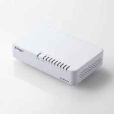 【EHC-G08PA4-W】Giga対応スイッチングHub/8ポート/プラスチック筐体/電源外付モデル/ホワイト