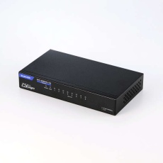 【EHC-Q08MA2-HB】Giga対応スイッチングHub/8ポート/2.5G/金属筐体/電源外付モデル/ブラック