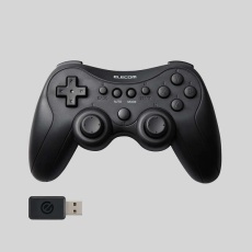 【JC-GP40SBK】ゲームパッド/無線、有線/XInput/DirectInput/PS系配置/充電式/13ボタン/ブラック
