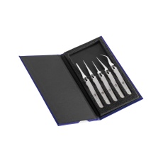 【K5PINX.IT】逆作用ステンレスピンセット 5本組