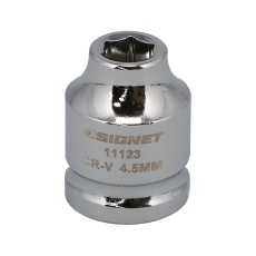 【11123】1/4DR 4.5MM ショートソケット (6角)