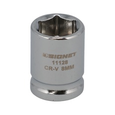 【11128】1/4DR 8MM ショートソケット (6角)