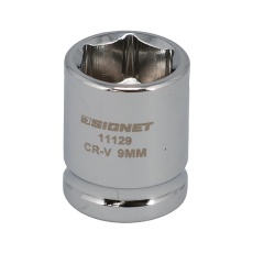 【11129】1/4DR 9MM ショートソケット (6角)