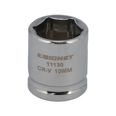 【11130】1/4DR 10MM ショートソケット (6角)