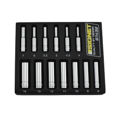 【11432】1/4DR 13PC ディープソケットセット DESIGNトレー