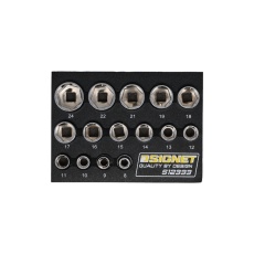 【12333】3/8DR 15PC ソケットセット DESIGNトレー