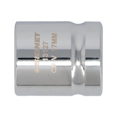 【13127】1/2DR 17mm ショートソケット (6角)