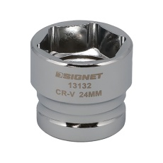 【13132】1/2DR 24mm ショートソケット (6角)