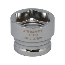 【13133】1/2DR 27mm ショートソケット (6角)