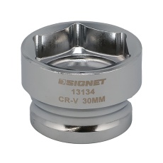 【13134】1/2DR 30mm ショートソケット (6角)