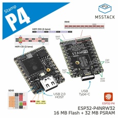 【M5STACK-S013】M5Stamp ESP32P4モジュール