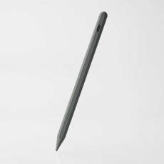 【P-TPACSTAP13GY】タッチペン/充電式/iPad専用/パームリジェクション対応/傾き検知/磁気吸着/USB-C充電/ペン先交換/CtoCケーブル付属/グレー