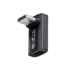 【AD-USB38CCFL】Type-C変換アダプタ(CtoC、L字垂直、40Gbps、240W)