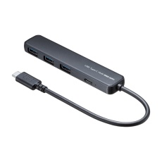 【USB-5TCP35BK】USB 5Gbps Type-C ハブ(4ポート、PD対応)