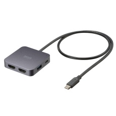 【USB-5TCHHP32BK】2画面出力対応HDMI付USB Type-Cハブ