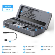 【FNIRSI-HS-02B-TP】FNIRSI HS-02B インテリジェントハンダごてセット(USB-PD/QC 100W対応)