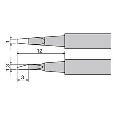 【XST-80HRT-1】ホットピンセット 替こて先 XST-80G用