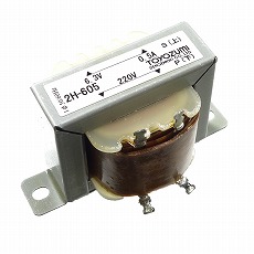 【2H-605】トランス 単相：複巻 1次：220V 2次：6.3V 0.5A