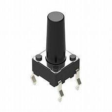 【SKHHDTA010】タクタイルスイッチ 単極単投(SPST)表面実装 スルーホール モーメンタリ 6 x 6 x 13mm