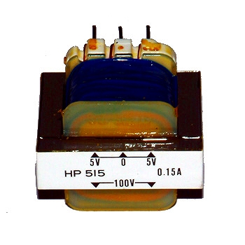 【HP-515】トランス 単相：複巻 1次：100V 2次：5V 150mA センタータップ