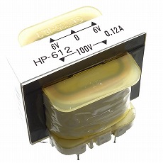 【HP-612】トランス 単相：複巻 1次：100V 2次：6V 120mA センタータップ