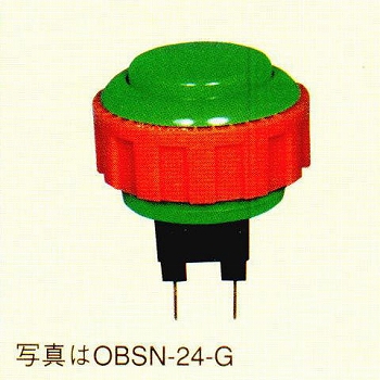 【OBSN-24-Y】押しボタンスイッチ 24mm 黄