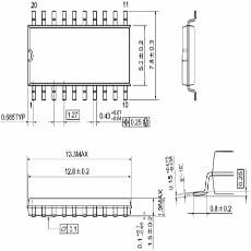 【TC74ACT640F(F)】8回路 双方向性バスバッファ CMOS SOP20