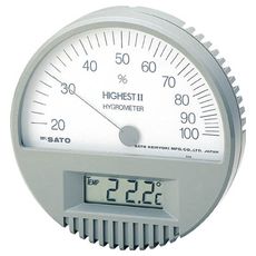 【754200】湿度計 ハイエスト2型湿度計(温度計付)