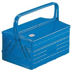 【GL350B】2段式工具箱 352X220X289 ブルー