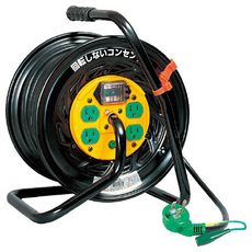 【TZEB34】電工ドラム マジックリール 100V アース漏電しゃ断器付30m