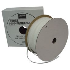 【GJ45BTC100N】しめしめ45用ベルト 幅4.5mmX長さ100m 白