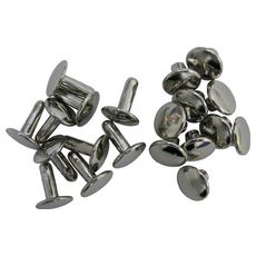 【J002】金具 両面カシメ 小 7×6φ 4×6φ