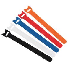 【MKSH1915BK】マジックバンド 超薄型 ストラップ 15cm 黒 (5本入り)