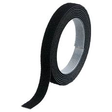 【MKT1015BK】マジックバンド結束テープ 両面 幅10mmX長さ1.5m 黒
