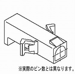 【3191-01P*10】6.7mmピッチ 電線対電線用 プラグ 極数1(10個入)