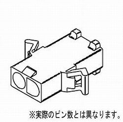 【39036022】6.7mmピッチ 電線対電線用 プラグ 極数2(10個入)