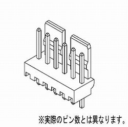 【22041041】2.5mmピッチ電線対基板用ウエハーストレートタイプ極数4(10個入)