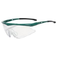 【TSG1856GR】一眼型安全メガネ スポーツタイプ フレームグリーン レンズクリア
