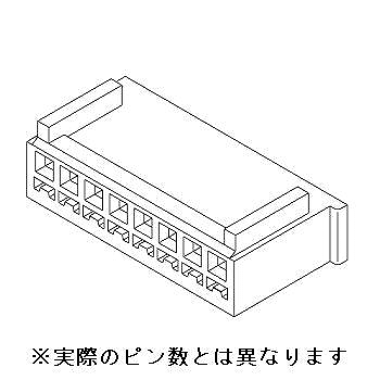 【511910300】2.5mmピッチ 中継用リセプタクルハウジング 極数3(10個入)