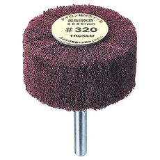【UFN625-320】ナイロン軸付ホイール 外径60X厚25X軸6 5個入 320♯