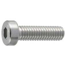 【B0890612】低頭六角穴付ボルト ステンレス全ネジ サイズM6X12 6本入